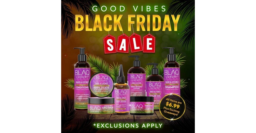 BLAQ Luxury Hair Products Announces 6.99 BLAQ Friday Sale!