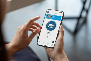 The myQ app that lets you control, secure and monitor your garage- anytime, from anywhere - has added a new feature that lets homeowners easily verify if they have a smart garage. The myQ app that lets you control, secure and monitor your garage- anytime, from anywhere - has added a new feature that lets homeowners easily verify if they have a smart garage.