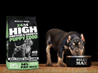 Comida para cachorros con TruMune de Bully Max (PRNewsfoto/Bully Max)