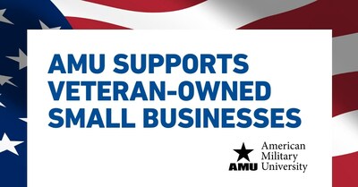 American Military University supports veteran-owned small businesses with an education grant for business owners, their employees, and their employees' families.