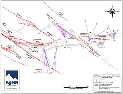 Figure 1 Drill Hole Location Map of Phase 2 of the 2023 Drill program (CNW Group/Silver Mountain Resources Inc.)