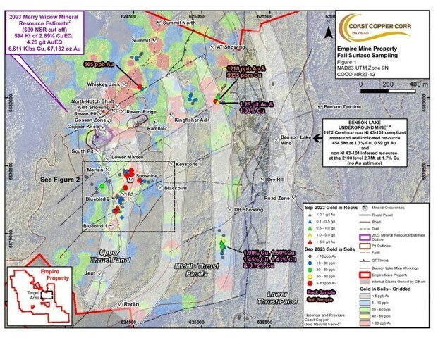 Coast Copper NR23-12 Figure 1 (CNW Group/Coast Copper Corp.)