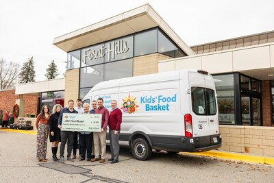 The Company presented one of its food pantry partners, Kids’ Food Basket, with a <money>$22,000</money> check donation to help families in need this holiday season. From left to right:  Haley Rademacher (Grants Specialist, Kids’ Food Basket), Tamara Vanderark-Potter (Vice President of Philanthropy, Kids’ Food Basket), Kyle Szucs (Philanthropy Specialist, Kids’ Food Basket), Eric Schumann (Donor Relations Coordinator, Kids’ Food Basket), Dawn Bredeweg (Manager of Charitable Giving, SpartanNash), Matthew Larson (Assistant Store Director, SpartanNash), Chad Forman (Store Director, SpartanNash), Bruce Emery (Vice President of Retail Operations, SpartanNash).