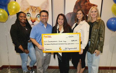 Pet Supermarket partnered with Fromm Family Pet Food to generate $250,248 in donations toward Southeastern Guide Dogs.