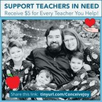 ConceiveAbilities Launches $5 for $5 Teacher Challenge to Support Early Childhood Educators During the Holiday Season