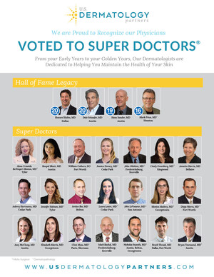 Super Doctors 2023 recognizes 43 U.S. Dermatology Partners physicians in peer-nominated award