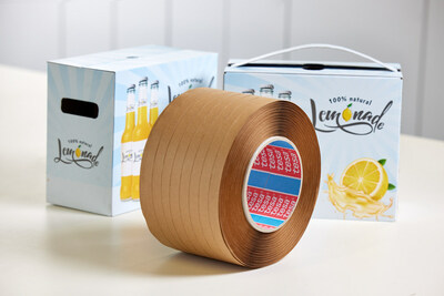 The new paper based adhesive tape tesa® 51345 reinforces critical stress areas of cartons and packaging