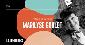 Marilyse Goulet reçoit le Prix du CALQ - Artiste de l'année dans les Laurentides