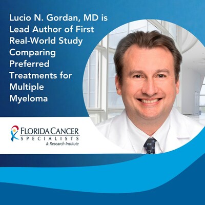 Lucio N. Gordan, MD is first author for the TAURUS study, the first of its kind to compare two preferred regimens recommended for first-line treatment of multiple myeloma.