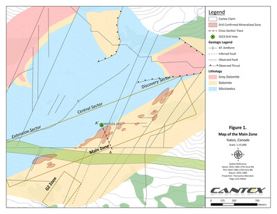 Figure 1 (CNW Group/Cantex Mine Development Corp.)