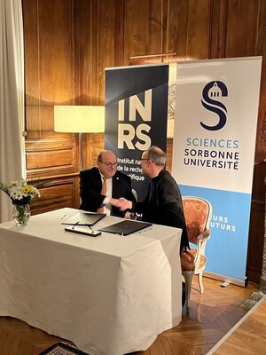 Sorbonne Université et l'INRS signent deux ententes structurantes