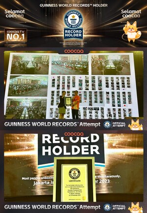 TV No.1 di Indonesia, coocaa TV, Raih Guinness World Records dalam Kategori "Jumlah Orang Terbanyak Membuka Kotak Produk secara Virtual di Satu Lokasi dengan Serentak"
