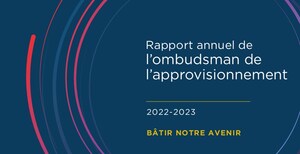 L'ombud de l'approvisionnement publie son rapport annuel pour 2022-2023