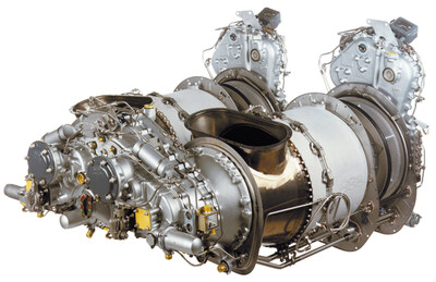 The Pratt & Whitney Canada PT6T engine.