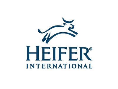 Heifer Logo Grand Blue. (PRNewsfoto/Heifer Project International)