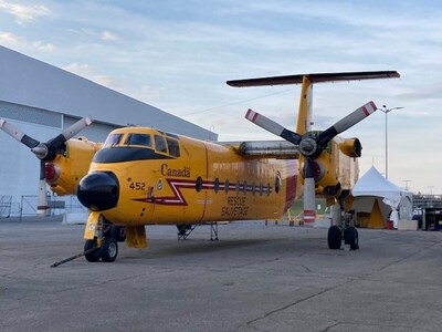 Le Buffalo CC-115 numro de queue 452 au Muse de l'aviation et de l'espace du Canada (Groupe CNW/Ingenium)