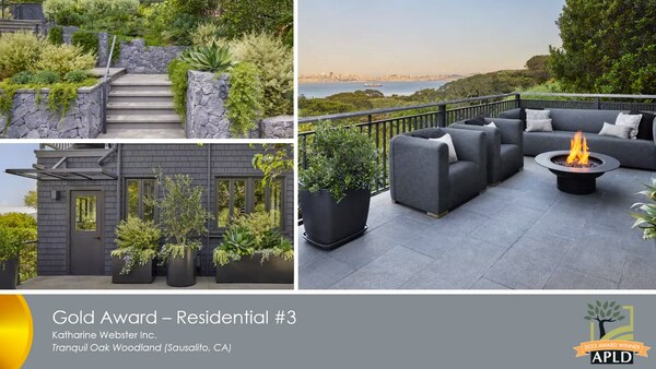 Katharine Webster Inc.'s Award-Winning Project “Tranquil Oak Woodland” in Sausalito, California