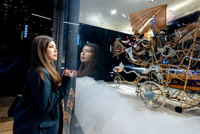 This holiday season, Cadillac Fairview and the Ontario Science Centre partner to showcase Rowland Emett’s whimsical Dream Machines in the holiday display windows of CF Toronto Eaton Centre. (CNW Group/Ontario Science Centre)