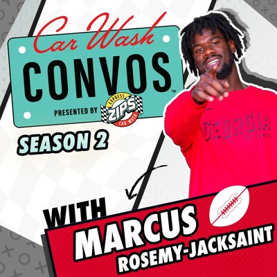 Marcus Rosemy-Jacksaint is the first of two Georgia student-athletes to participate in Season 2 of ZIPS Car Wash Convos™.