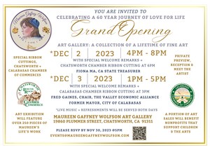 Acclaimed Fine Artist, Maureen Gaffney Wolfson Exhibits Work at Grand Opening of Art Gallery in the San Fernando Valley
