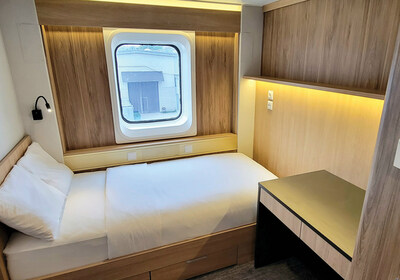 MV Isabelle offers 650 renovated guest cabins, all with private ensuite. (CNW Group/Bridgemans Services Group (BSG))