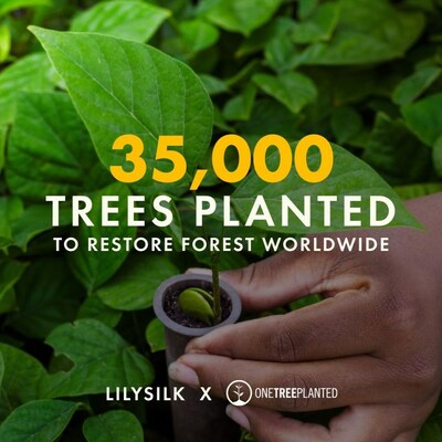 LILYSILK s'associe avec One Tree Planted dans le cadre de sa Thanksgiving Reforestation Initiative
