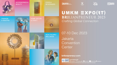 Yakarta (11/23) — Un centro de compradores globales para descubrir los mejores productos de PYMES estandarizados internacionalmente de Indonesia en UMKM EXPO(RT) BRILIANPRENEUR 2023. (PRNewsfoto/Bank Rakyat Indonesia)