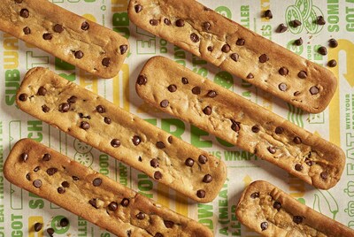 Subway is offering a sneak peek of its new footlong cookie, only on National Cookie Day.