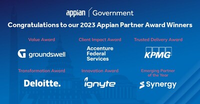 At this year's Appian Government conference, Appian announced the winners of its 2023 Public Sector Partner Impact and Excellence Awards.