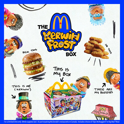 McDonald’s introduces the Kerwin Frost Box, featuring reimagined McNugget Buddies, available in Canada starting December 11 (CNW Group/McDonald's Canada)