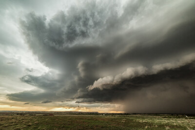 Photo of a tornadic supercell in western Oklahoma. Researchers believe this study can help project future climate extremes in Oklahoma and help evaluate the impacts of climate change and the increased risk to tribal populations.