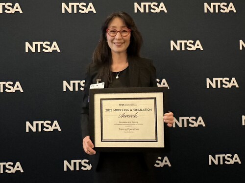 HelpMeSee, a not-for-profit organization with a mission to end global cataract blindness, won the NTSA Modeling and Simulation Award. Accepting the award is Bonnie An Henderson, M.D., HelpMeSee's President and CEO. HelpMeSee, a not-for-profit organization with a mission to end global cataract blindness, won the NTSA Modeling and Simulation Award. Accepting the award is Bonnie An Henderson, M.D., HelpMeSee's President and CEO.