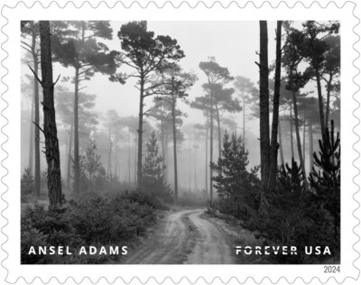 U.S. Postal Service Reveals Additional Stamps for 2024 - Ansel Adams Stamp - Image Credit: U.S. Postal Service