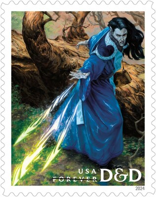 U.S. Postal Service Reveals Additional Stamps for 2024 - Dungeons & Dragons Stamp - Image Credit: U.S. Postal Service