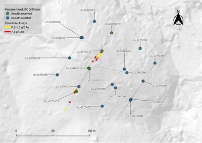 Figure 3. Preliminary Drilling Results from the Pancake Creek Prospect (CNW Group/Golden Shield Resources)