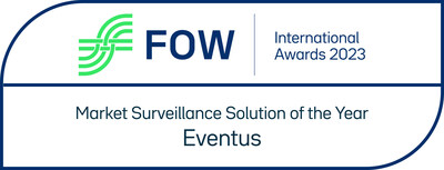 Eventus won the 2023 FOW International Award for Market Surveillance Solution of the Year. 