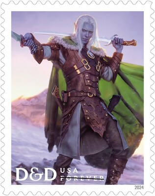 U.S. Postal Service Reveals Additional Stamps for 2024 - Dungeons & Dragons Stamp - Image Credit: U.S. Postal Service