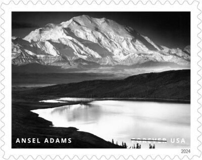 U.S. Postal Service Reveals Additional Stamps for 2024 - Ansel Adams Stamp - Image Credit: U.S. Postal Service
