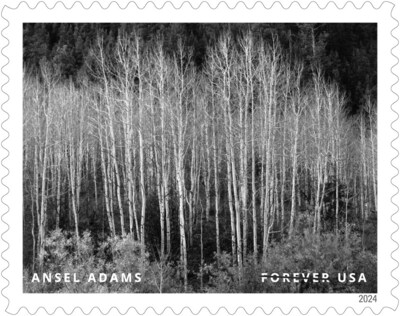 U.S. Postal Service Reveals Additional Stamps for 2024 - Ansel Adams Stamp - Image Credit: U.S. Postal Service