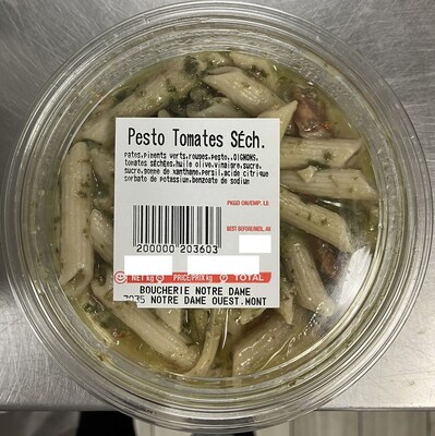 Pesto Tomates Sch (Groupe CNW/Ministre de l'Agriculture, des Pcheries et de l'Alimentation)