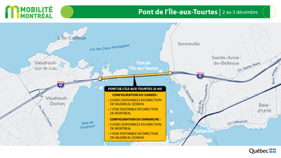 4.  Pont de l'Île-aux-Tourtes, 2 au 3 décembre (Groupe CNW/Ministère des Transports et de la Mobilité durable)