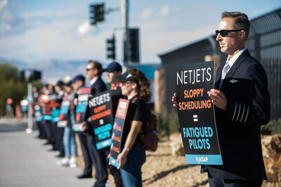 As the race for talented aviators continues, #OnlyNetJets is quickly falling behind. More than 60 NJASAP members and their families sent that message during an informational picket held in conjunction with the mid-November Formula 1 Las Vegas Grand Prix.
