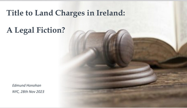Title to Land Charges in Ireland by Edmund Honohan Title to Land Charges in Ireland by Edmund Honohan