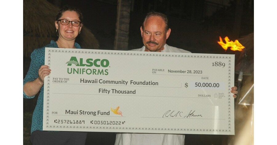 Alsco Uniforms Demonstrates Commitment to Maui's Recovery with a ...