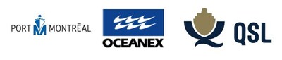 Logos du Port de Montral, Oceanex et QSL (Groupe CNW/Administration portuaire de Montral)