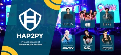 Hap2py as one of the main sponsors of the 9Wave Music Festival