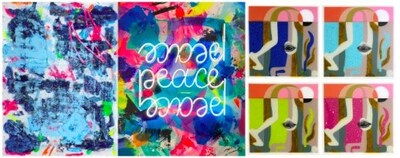 L-R: Chandler, Revelry I Peace Piece (collaborative) I Lai, Under The Surface Series