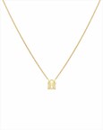 Libra and Pisces Necklace by Starlust Jewelry. 14K Yellow Gold. Signature Collection.