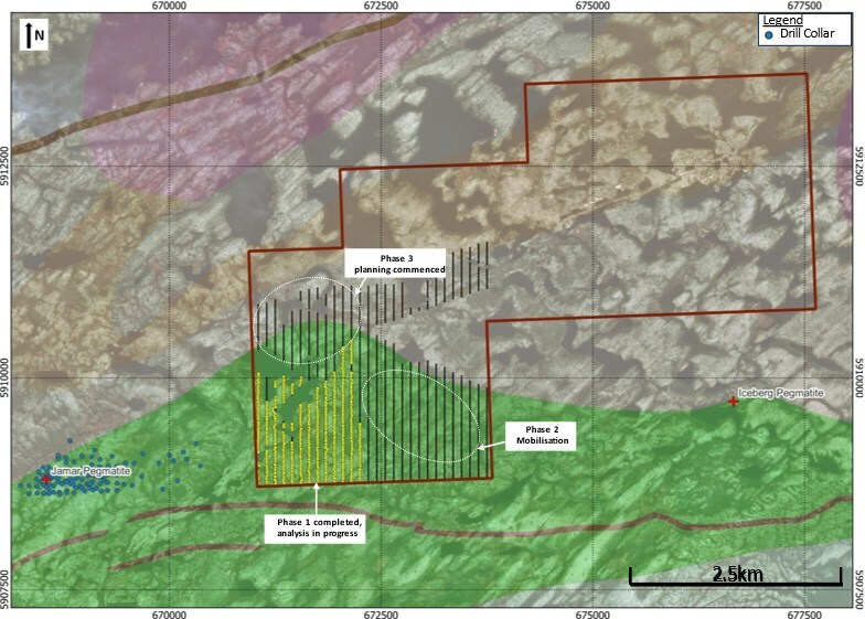 Figure 1: Planned 2023 Phase 2 & 3 Liberty ground gravity survey (CNW Group/Comet Lithium Corp.)
