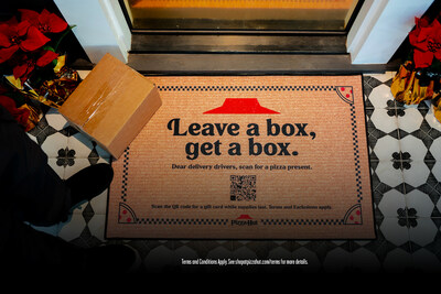 Leave a Box And Get a Box: Pizza Hut Launches “Reverse Delivery” Doormat to Gift Pizza to Delivery Drivers This Holiday Season